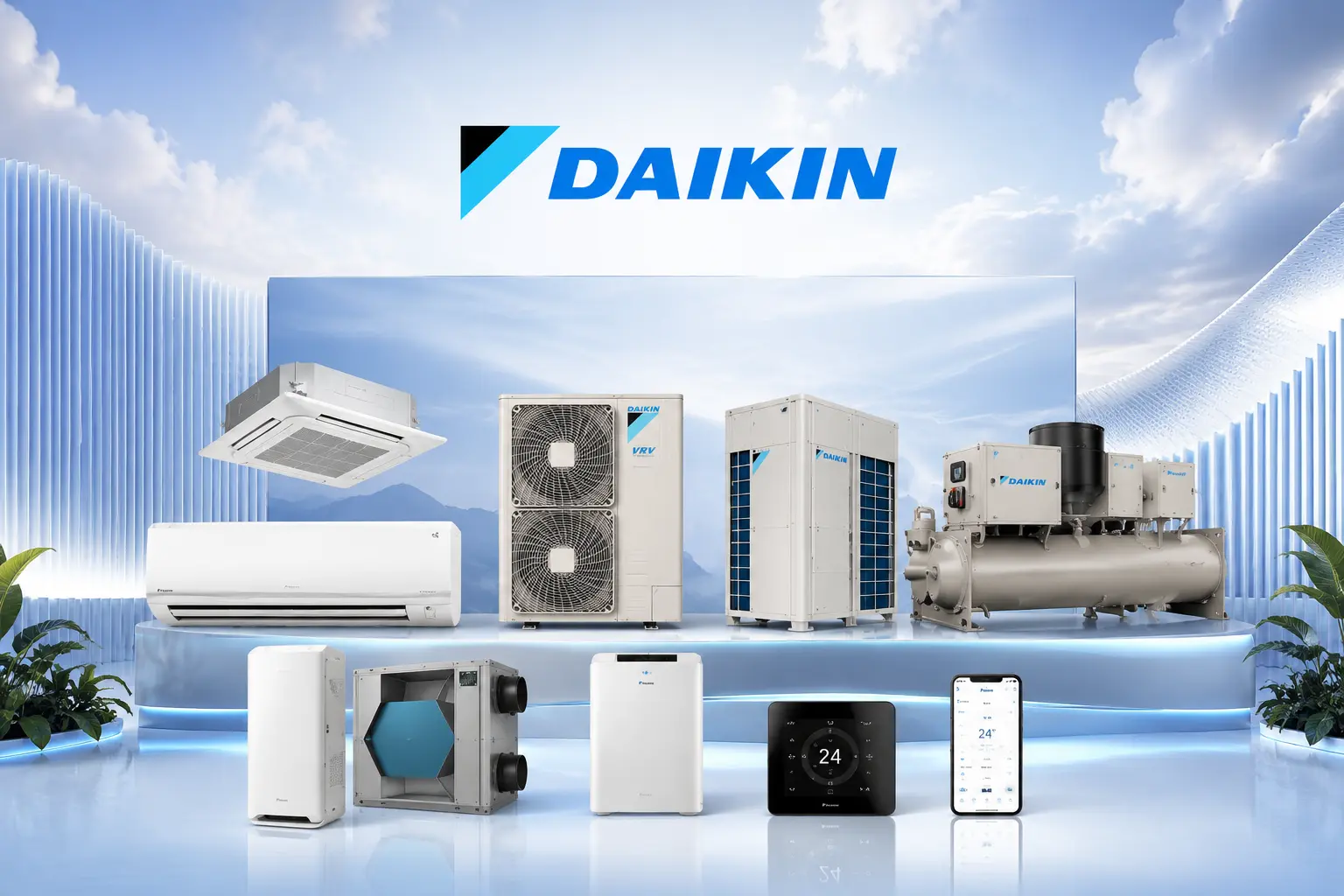 Daikin rooftop HVAC unit for commercial air conditioning applications